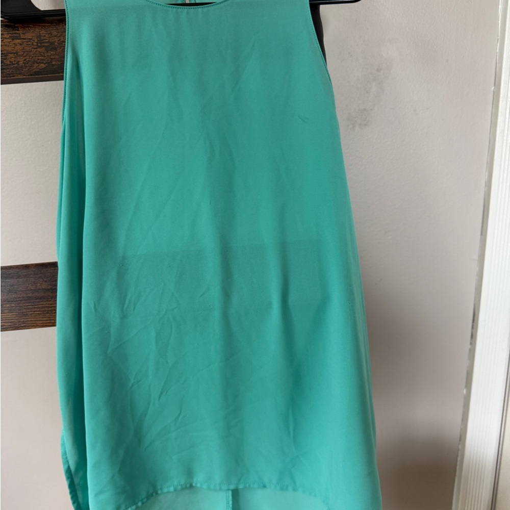 Lush Vibrant Teal Midi Skirt